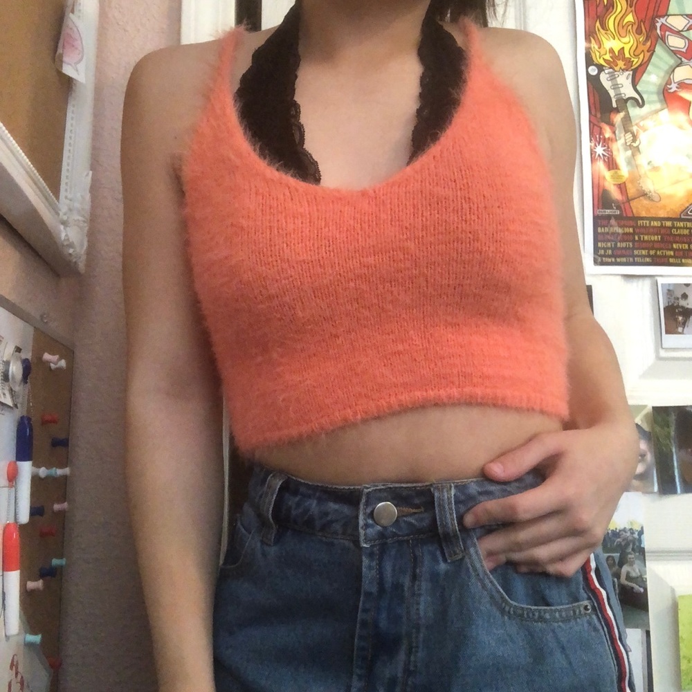 UO Kimchi Blue Cropped Fuzzy Tank
